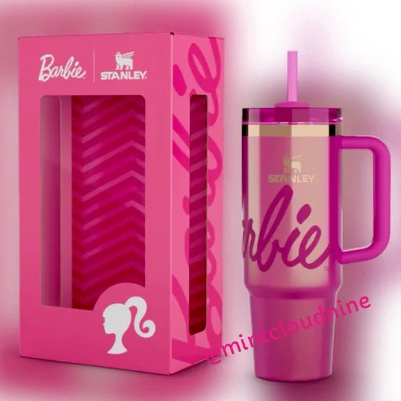 ๐ STANLEY x BARBIE ICON PINK 30oz FLOWSTATE QUENCHER TUMBLER *FREE STICKERS* - Picture 1 of 7